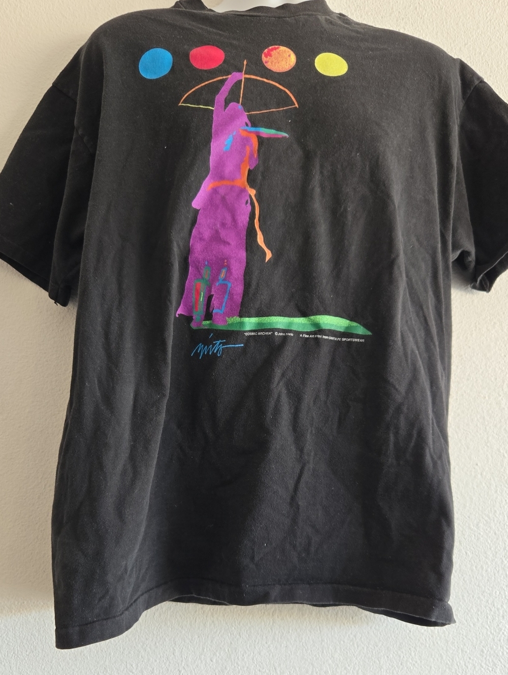 SANTA FE SPORTSWEAR COSMIC ARCHER SZ. XL MADE IN USA T SHIRT